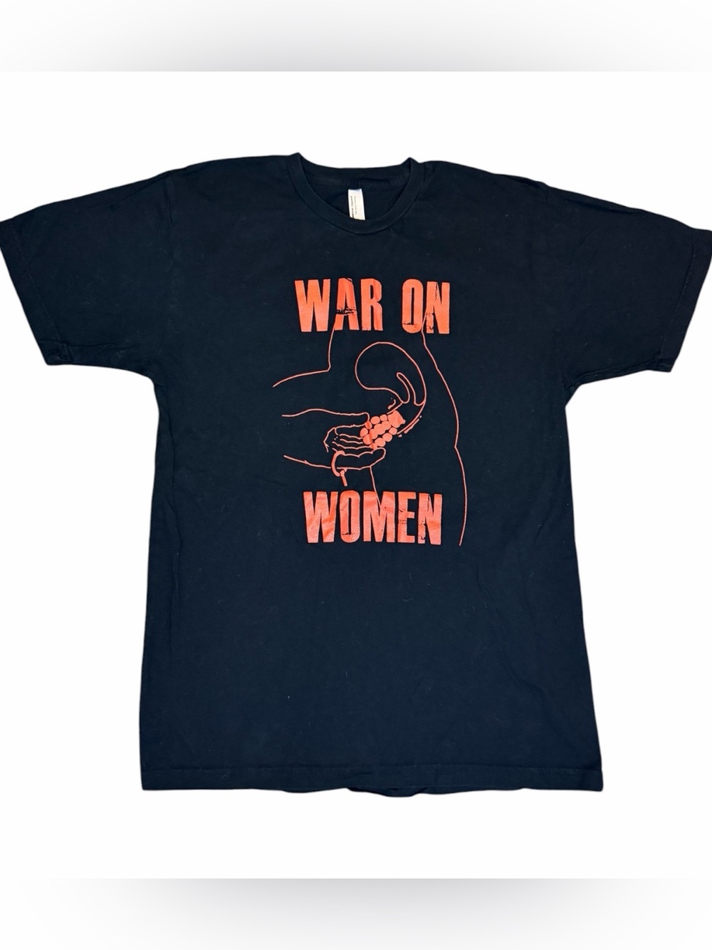 War On Women Band T Shirt Large Black Red Graphic Feminist Punk Tee Unisex - Picture 2 of 7